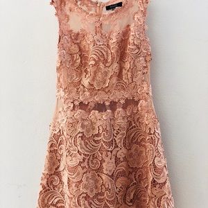 Pink Lace Cocktail dress.
